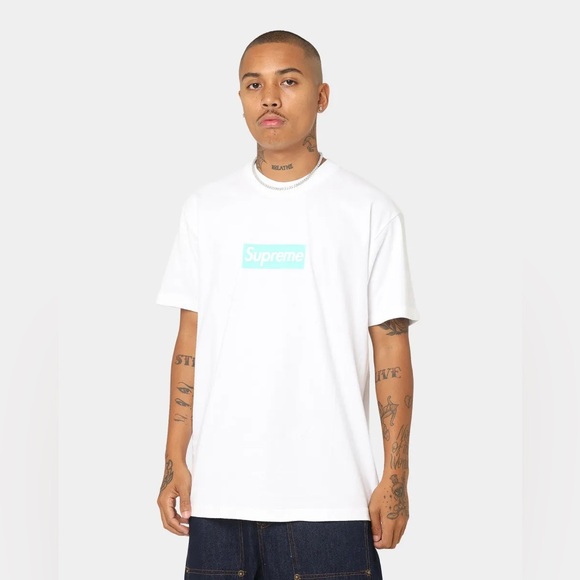 Supreme Tiffany & Co. Box Logo Tee Sz XL Unisex - Picture 3 of 9